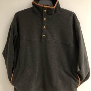 Men’s Orvis Fleece pullover large button snaps